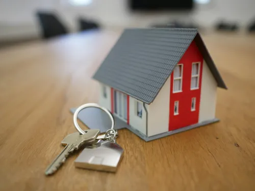 Ein Haus als Schlusselanhanger